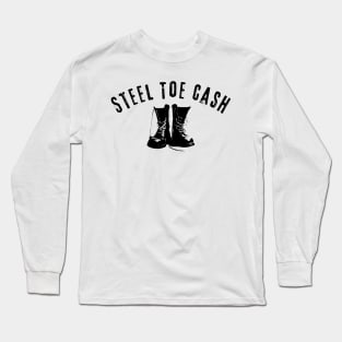 Steel Toe Cash Blue Collar Worker Long Sleeve T-Shirt